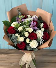 Букет цветов из:  Розы и Альстромерии в Сигаево