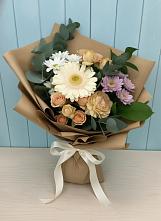 Букет цветов из:  Герберы и Хризантемы в Сигаево