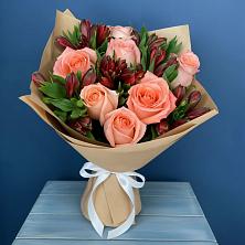 Букет цветов из:  Розы и Альстромерии в Сигаево