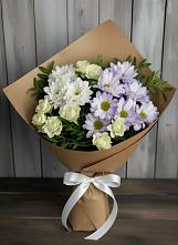 Букет цветов из:  Хризантемы и Розы в Сигаево