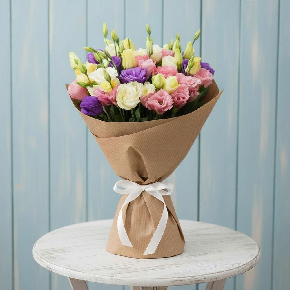 Букет цветов из: Лизиантусы в Сигаево