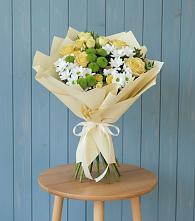 Букет цветов из:  Хризантемы и Розы в Сигаево