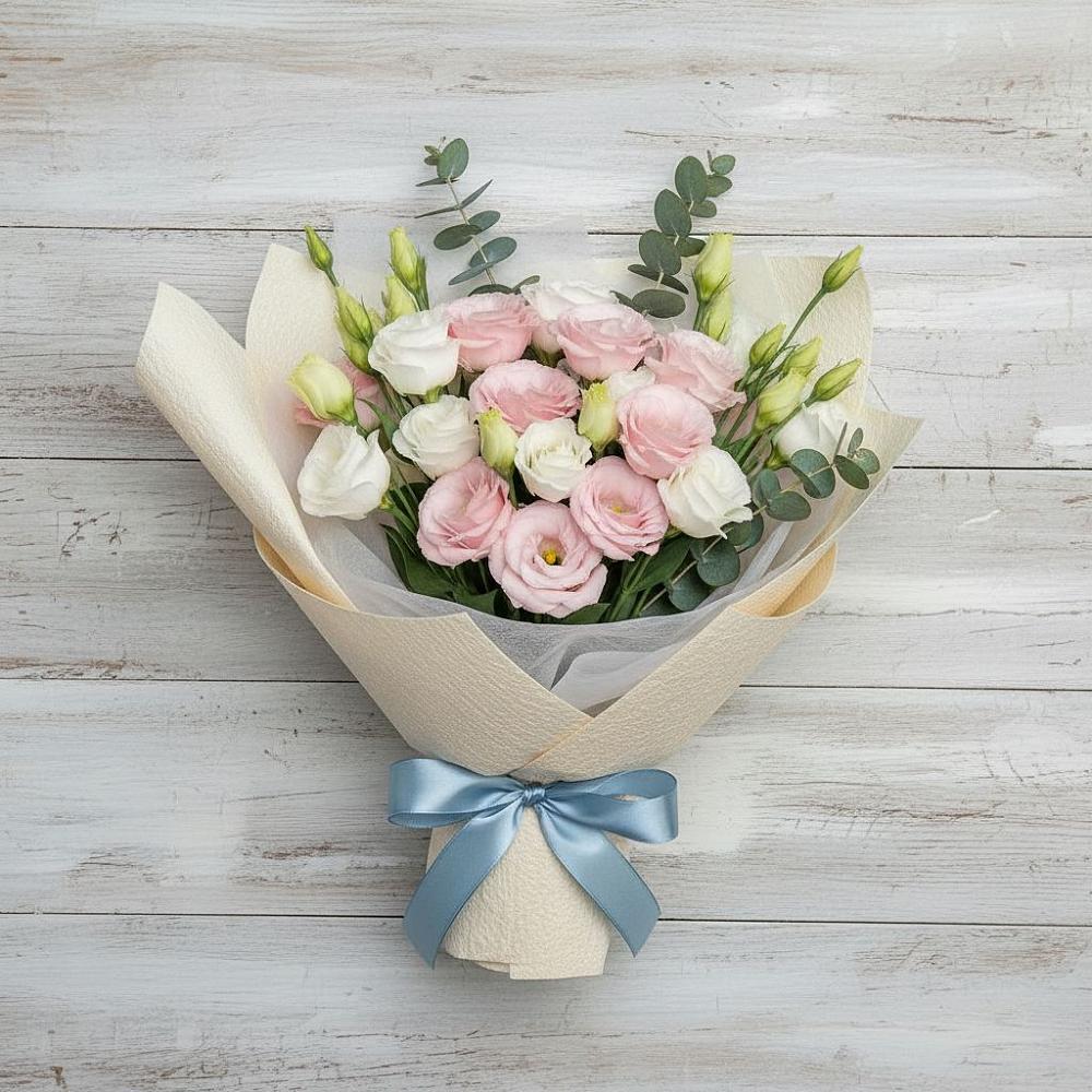 Букет цветов из: Лизиантусы в Сигаево